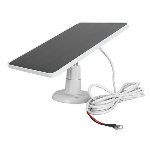 ソーラーパネルカメラ充電器、10W ドアベルソーラーパネルカメラ充電器 Nest ドアベル 2K カメラ用 (CSP4W-O-W)