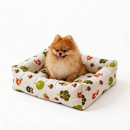 猫ベッド小型犬ベッド夏用ペットベッドふわふわペットマット両面使用四季適用噛んでも破れない滑り止め取り外し洗濯可能小型犬用ペットソファpetbed(ホワイトS43*34*16)