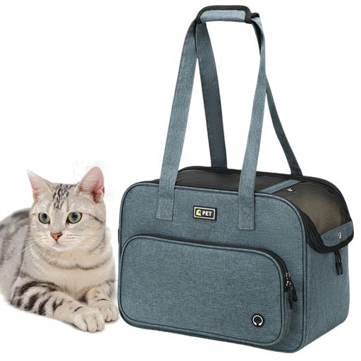 🐾【通院/旅行/防災に便利な猫用キャリーバッグ】 サイズ:幅41x奥行20.5x高さ30cm、6kgまでの猫に最適。動物病院の定期検診や予防接種はもちろん、災害時の避難にも安心してご利用いただけます。軽量設計(約800g)で女性でも楽々持ち運び可能。通気性の良いメッシュ窓で夏場も快適、使用後は簡単に折り畳んで収納できます。 👀【顔見えメッシュで安心設計】 天面&amp;側面に高透明度のメッシュを採用。愛猫の表情や体調をいつでも確認でき、飼い主様も猫もお互いに安心。メッシュ部分は爪に強い特殊加工を施しています。 👜【手提げ/肩掛け/斜め掛け 3WAY仕様】 調節可能なショルダーベルトは肩当てクッション付きで、長時間の使用でも肩が痛くなりにくい設計。大容量ポケット2個で、おやつ・トイレシート・ゴミ袋などを分けて収納可能。スマホや小銭入れなど小物類も整理できます。 🔐【安全対策と耐久性にこだわり】 内蔵型脱走防止リードで、猫の急な飛び出しを防止。高密度オックスフォード生地と補強メッシュで、猫の爪による傷からも保護。角部分にはクッション性のあるパッドを配置し、落下時の衝撃を軽減します。