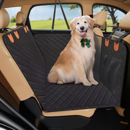 ペットドライブシート 後部座席用 固め設計 犬 車 シート 大型犬対応 撥水 犬用車内マット 車ペットシートカバー ペット用トランクマット兼用
