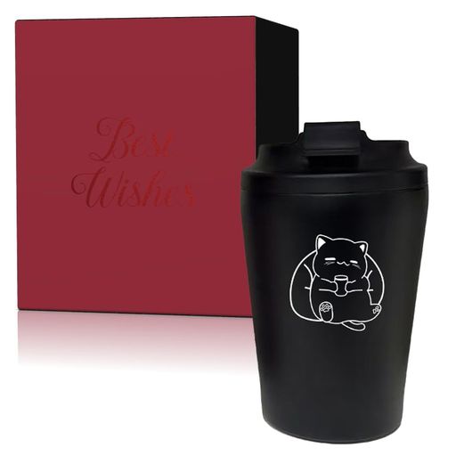 タンブラー 蓋付き 猫グッズ マグカップ 保温 コーヒー タンブラー 持ち運び コーヒーカップ 漏れない コンビニカップ オフィス用 携帯マグ 保冷 タンブラー 真空断熱 ステンレス製 蓋付…