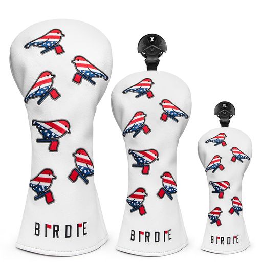 ゴルフヘッドカバーBirdieUSA(3pcs/セット)