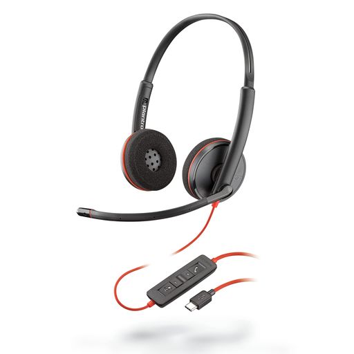 Plantronics Blackwire c3220ヘッドセット – ステレオ – ブラック – USBタイプC – ...