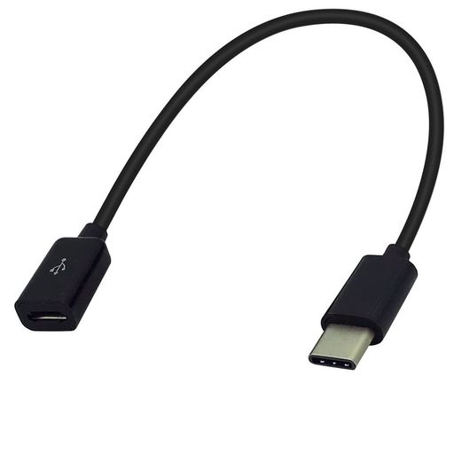 マイクロUSBケーブル USB C to Micro USB変換ケーブル15CM Type C to Micro 5Pin USB 充電とデータ転送ケーブル USB-Cメス to Micro USBオス延長 ケーブル
