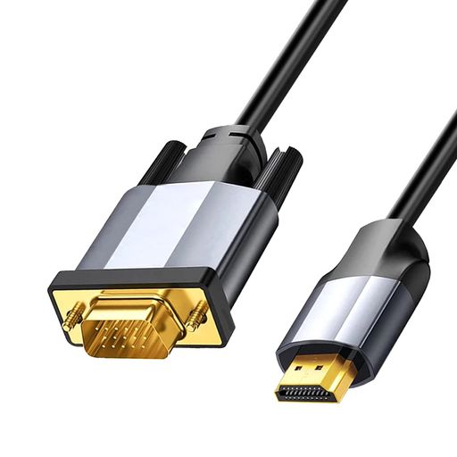 【HDMIからVGAへの変換】HDMI VGA 変換ケーブルはHDMIデジタル信号をVGAアナログ信号に変換します。D-sub 15ピン対応しています。HDMIからVGAへの単方向ケーブルです。VGAからHDMIには対応していません。 【1080P高画質】HDMIオス-VGAオスケーブルは、最大1920x1080 @ 60Hz(1080pフルHD)のHDMI入力とVGA出力解像度をサポートします。これには、800x600、1024x768、1280x1024、1600x1200、1920x1200と1080Pの高解像度モニターまたはプロジェクターが含まれます。 (▲ご注意:1080P @ 60Hzの解像度を超えることはできません。) 【プラグ&amp;プレイ】内蔵のアクティブICチップ、アナログのVGA信号にデジタルHDMI信号を直接変換、外部コンバータは不要で、プラグアンドプレイだけです。金メッキのHDMIコネクタは腐食や摩耗に強く、信号伝送性能を向上させます。 【ナイロン編みHDMI ケーブル】ナイロン編みを採用した頑丈なケーブル。アップグレードしたスリムな端子設計で、ぴたっと機器の裏に何個も並べ挿せます。