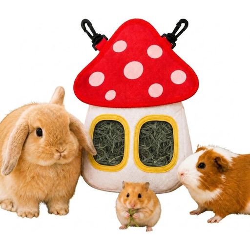 行動 星(白抜き)置くだけでかわいく飾れる、きのこ柄の干し草バッグ8分音符 星(白抜き)干し草をまとめて収納できてケージ内すっきり8分音符 星(白抜き)チモシーを入れて吊るすだけで給草スペースを手軽に作れる8分音符 星(白抜き)前面スリットから少しずつ取り出せるため食事環境を整えやすい8分音符 星(白抜き)赤いキノコをモチーフにしたフォルムがちいさな森の空間に8分音符 星(白抜き)面ファスナー仕様により補充作業もスムーズ8分音符 星(白抜き)しっかりめの生地を採用し、毎日のお世話に取り入れやすい仕上がり8分音符 星(白抜き)上部フック付きで取り付け場所を選びにくくレイアウトしやすくて◎8分音符 星(白抜き)うさぎ、モルモット、チンチラ、デグーなど幅広い小動物に対応8分音符 素材:ポリエステル 【サイズ】 【縦:約28cm 横:約23cm 奥行:約5cm】