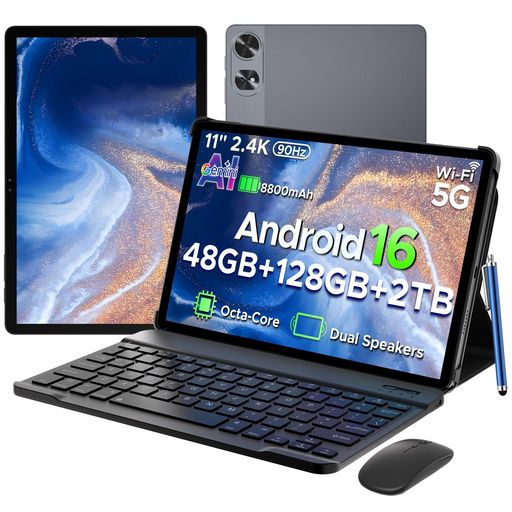 エンターテインメント 【Android 16 + Gemini AI】Android 16を搭載したP11 Pro 11インチタブレットは、あらゆるシーンでシームレスな操作性を実現。タッチ感度と操作の細部まで最適化し、スムーズな操作感を提供します。Gemini AIとの高度な統合により、操作はよりスマートに、ユーザーエクスペリエンスはよりパーソナライズされます。高速なWi-Fi 5と安定したBluetooth 5.0接続により、総合的なパフォーマンスとインテリジェンスが向上します。 【11インチIPS FHD 2.4K大画面 + 120Hz】P11 Pro Androidタブレットは、11インチFHD(1920x1200)IPSディスプレイと2.4K超高解像度を搭載し、優れた視聴体験を提供します。120Hzのリフレッシュレートとステレオデュアルスピーカーにより、広大で鮮やかなオーディオビジュアルの世界を実現します。キーボード付きP11 Proタブレットは、3.5mmヘッドホンジャックも搭載しており、公共の場での共有やプライベートでの鑑賞など、あらゆる場面で臨場感あふれるリスニング体験が可能です。