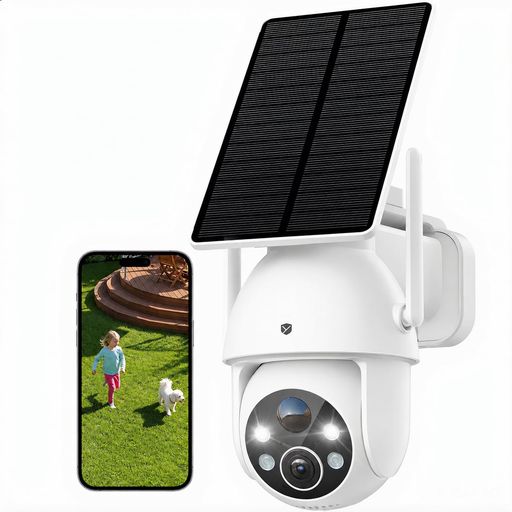 360度カバー 【500万画素 5MP高画質 玄関や駐車場を鮮明に記録】YEKSMAOO 監視カメラ 屋外 ソーラーは500万画素レンズを搭載し、従来の300万画素より細部まで見やすい映像を記録できます。玄関前の来客、宅配、車の出入り、庭で遊ぶ子供やペットの様子までスマホで確認しやすく、家庭用の屋外監視カメラとして日常の見守りと防犯対策に役立ちます。 【ソーラーパネル一体型・分離型両用 日当たりに合わせて設置】ソーラーパネルはカメラ本体と一体型で使えるだけでなく、付属ケーブルを使って分離型としても設置できます。玄関や軒下にカメラを取り付け、パネルだけを日当たりの良い場所に向けられるため、設置場所の自由度が高くなります。電源不要、配線工事不要で、庭、カーポート、ガレージ、倉庫にも取り付けやすいワイヤレス防犯カメラです。 【360度首振り PIR人体検知 スマホへ即時通知】アプリからカメラの向きを調整でき、玄関、庭、駐車場など広い範囲の死角を減らします。PIRセンサーとAI人体検知により、人の動きを優先して検知し、異常を見つけるとスマートフォンへ通知。