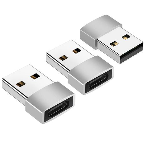 XIHAMA USB変換アダプタ USB Type C (メス) から USB 2.0 (オス) アダプター 高速データ転送 高速充電 変換コネクター USB C to USB A 小型