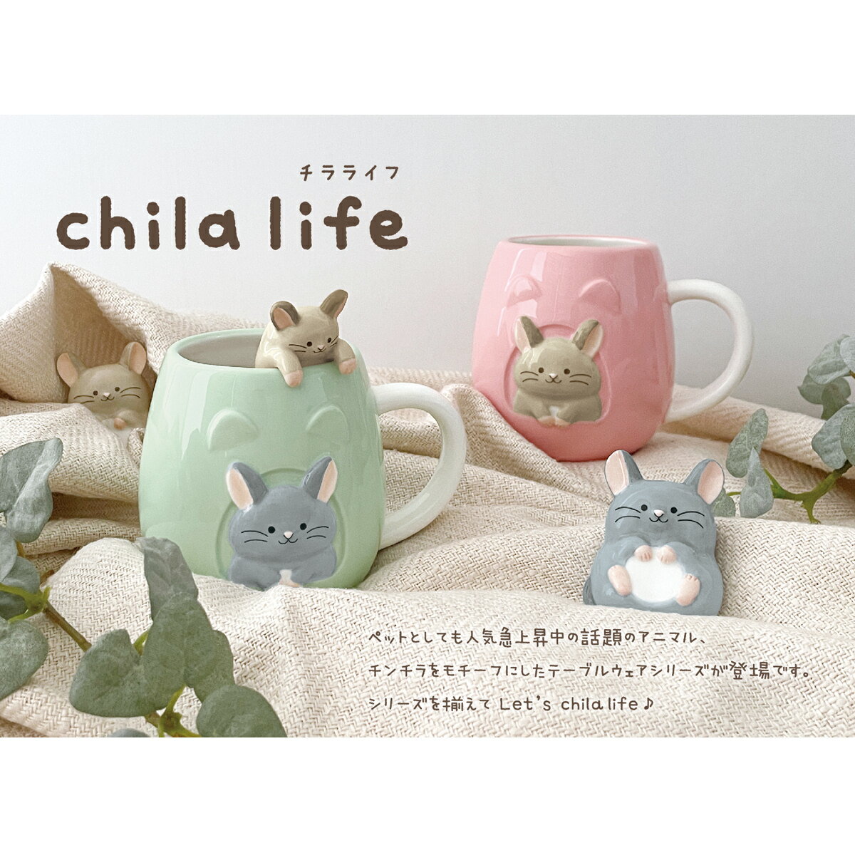 【 在庫商品 】 チラライフ BEセット チンチラ DECOLE デコレ キッチン 食器 食卓 ...
