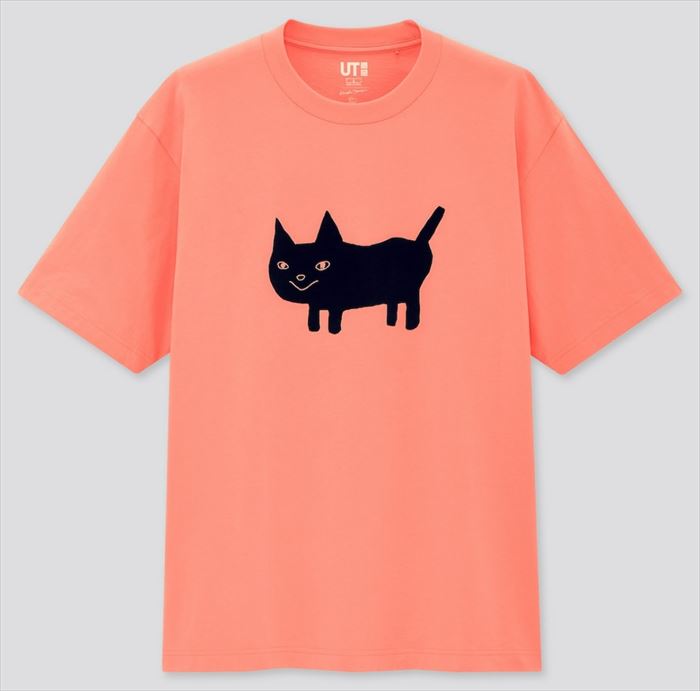 米津玄師 ユニクロ コラボUT Tシャツ ピンク 猫ちゃん