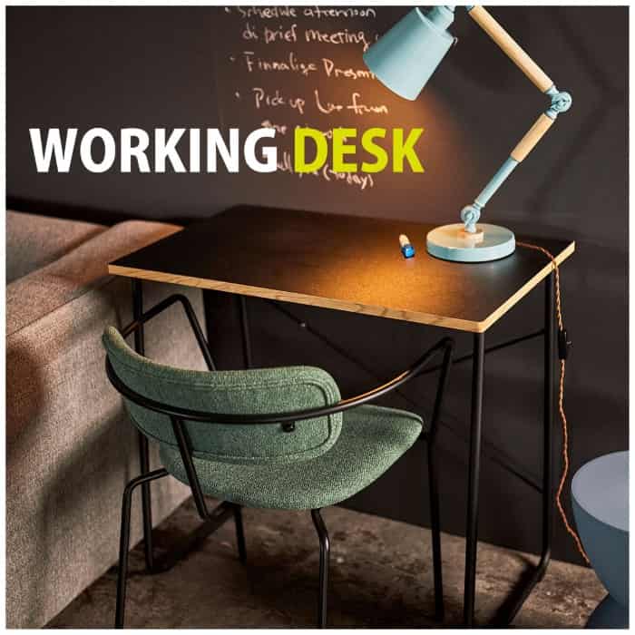 ●シンプルでコンパクトなワークデスク。 ●作業でもデスクワークでも機能や強度を持たせつつ余計なものは取り除いた極限までシンプルなデザインのデスク。 ●天板表面はPVCシートでお手入れも簡単。 ●天板のエッジ部分はあえて木目調に仕上げ、コント...