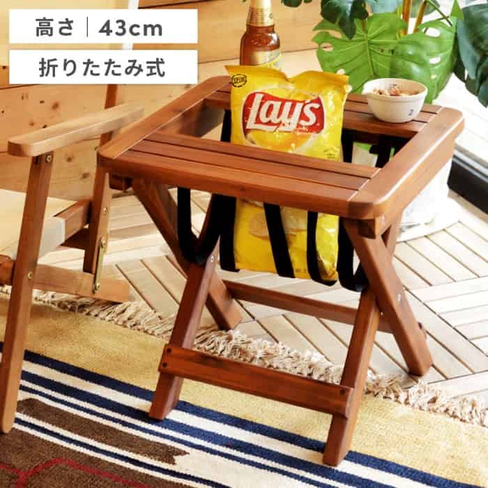 東谷 VET-102 サイドテーブル アウトドア・キャンプ・レジャー バレル マガジンラック 持ち運びラクラク 屋内使用 折りたたみ式