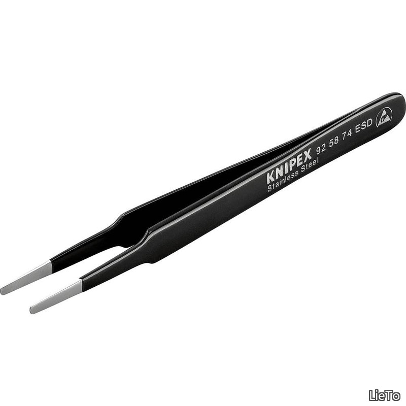 【送料無料】KNIPEX 9258-74ESD 精密ピンセット 120MM