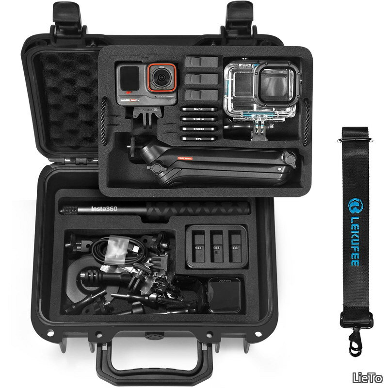 Insta360 Ace Pro 2防水ハードケース Insta360 Ace Pro/Insta360 Ace アクションカメラ、Vlogging カメラ、ライブストリーミング、アクセサリーに対応 (ケースのみ)