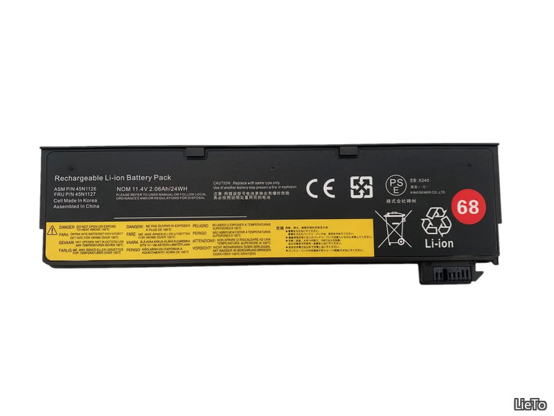 【送料無料】Lenovo ThinkPad X240 X240S X250 X250S X260 X270 T440 T440S T450 T450S T460 T460P T550 T560用 11.4V 2.06Ah 24Wh 3セル 高性能互換バッテリー 45N1126 45N1127 PSE認証