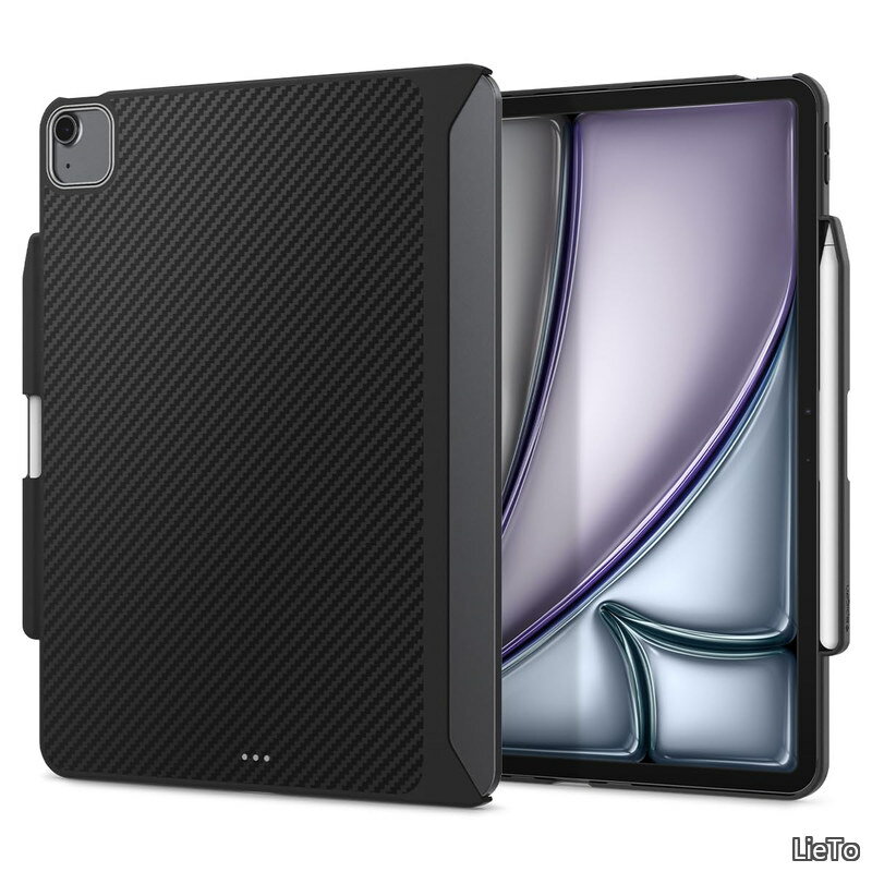 Rakuten - 【送料無料】iPad Air 13インチ M4/M3/M2 (2026/2025/2024) ケース 耐衝撃 米軍MIL規格取得 傷防止 ディテール設計 レザー エンゾ・アラミド ACS07670 (ブラック)