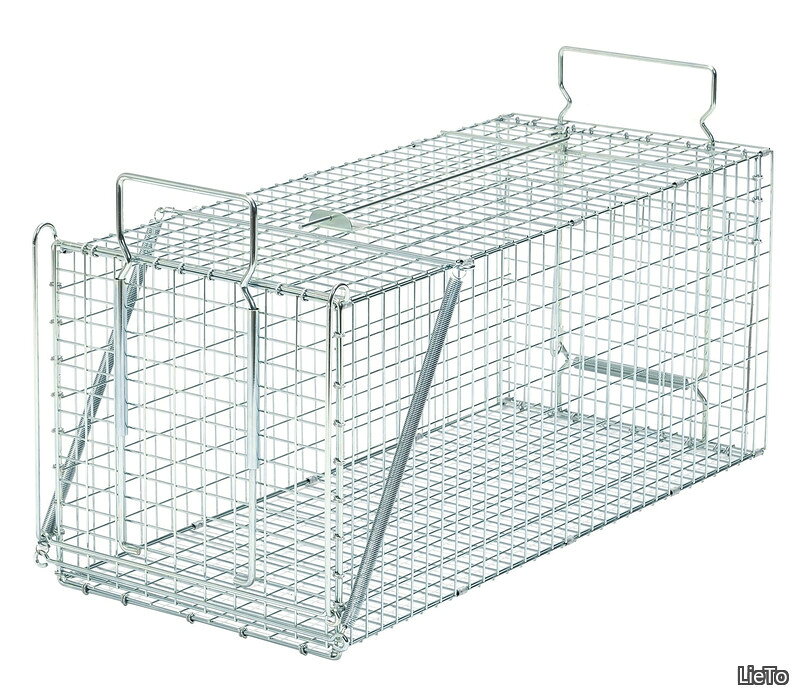 【送料無料】栄ヒルズ 捕獲器 D type No.202 IT-2 対象動物イタチ(オス) シルバー