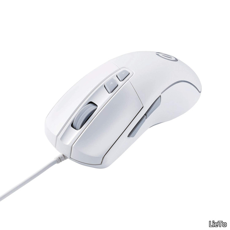 Rakuten - 【送料無料】ゲーミングマウス 5ボタン 高性能ゲーミングセンサー 8000万回耐久スイッチ 4段階DPI切替(700~6200) ホワイト M-G01URWH