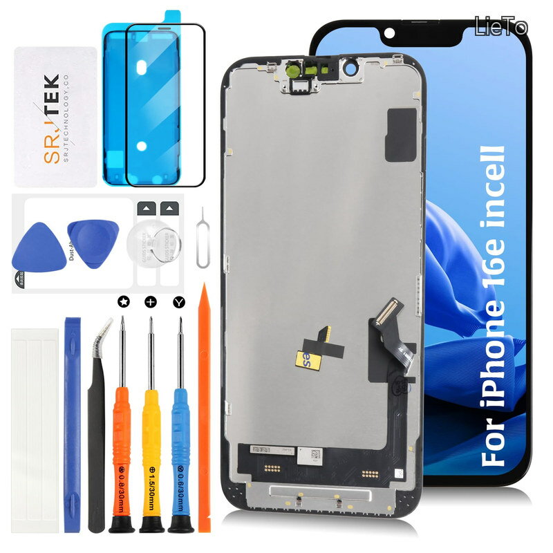 For iPhone 16e incell 液晶パネル 画面交換修理用A3212 A3409 A3410 A3408タッチパネルセット