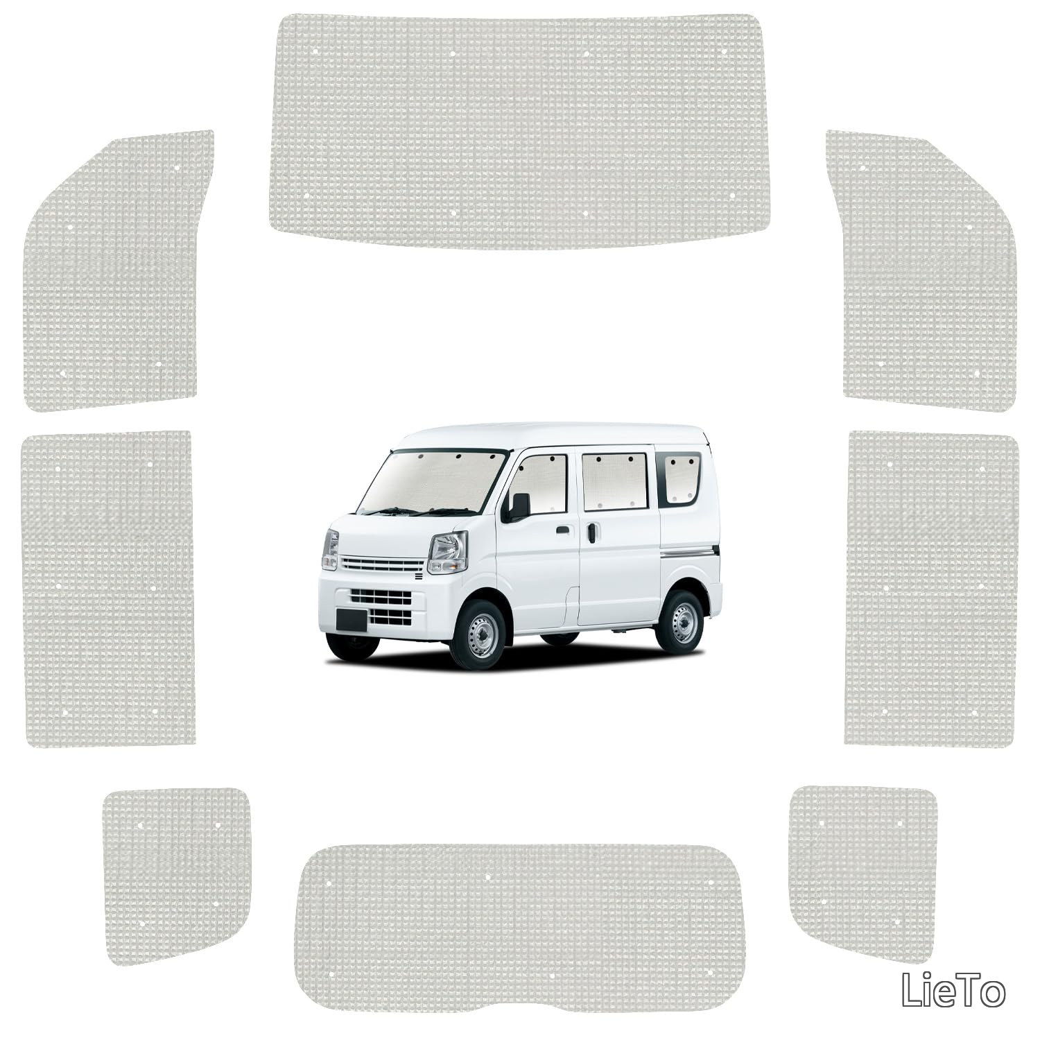 Rakuten - 【送料無料】サンシェード クラフト シェード 車 エブリィ バン ワゴン DA17系 エブリイ DA17 専用 カーテン 車中泊 グッズ 対応 『09s-g004-sa』