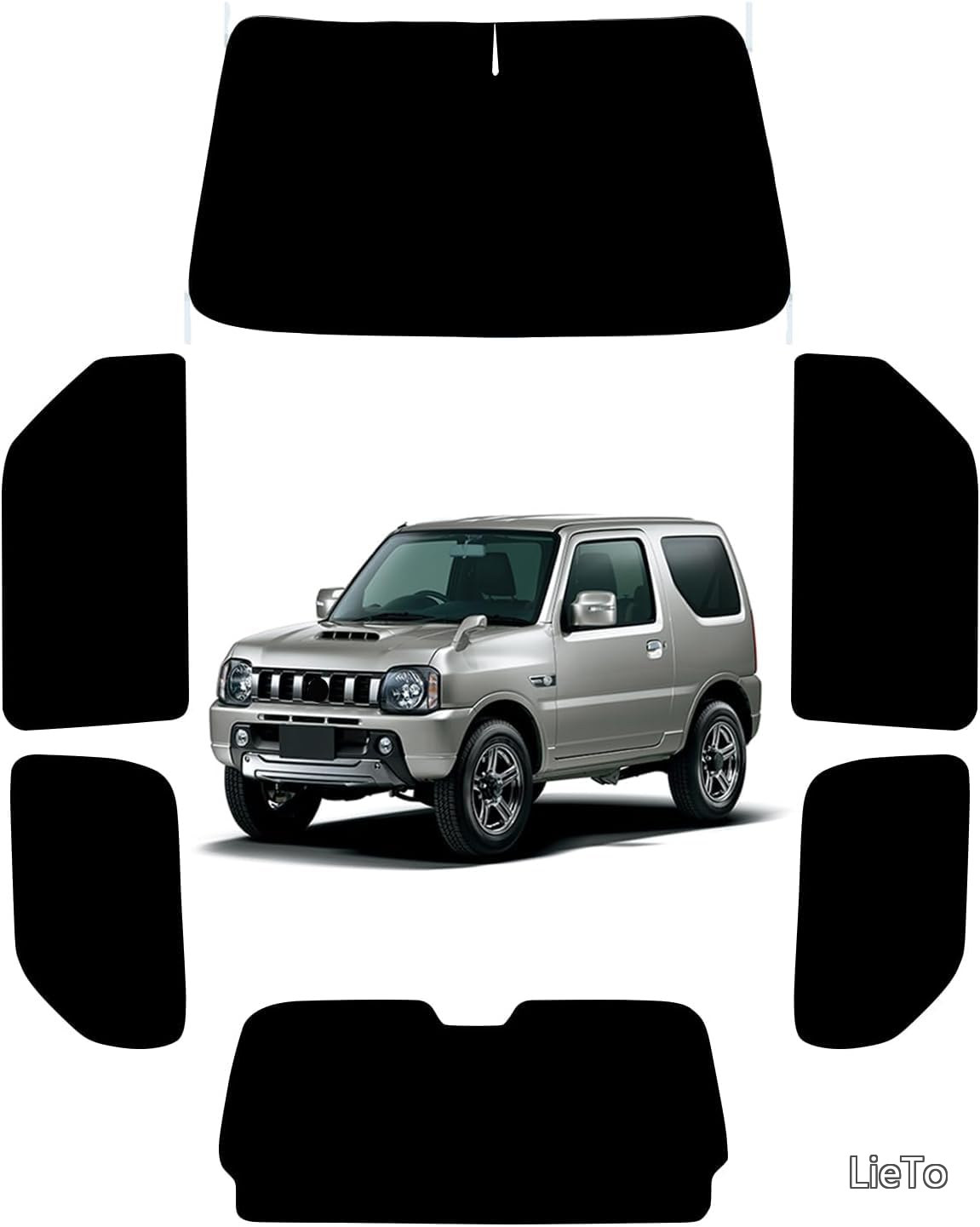 Rakuten - 【送料無料】JB23型 サンシェード 全面 フルセット UVカット 日除け 虫除け 遮光 車中泊 仮眠 断熱 目隠し 遮光 (ジムニー JB23)
