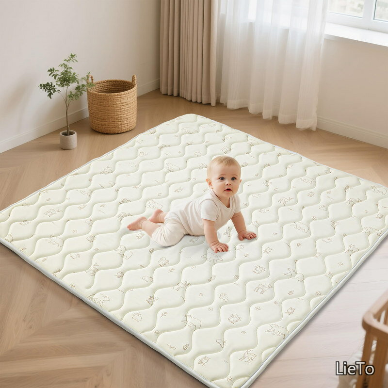 【送料無料】プレイマット ベビーマット 120×120cm 極厚2cm 防音 滑り止め 折りた...
