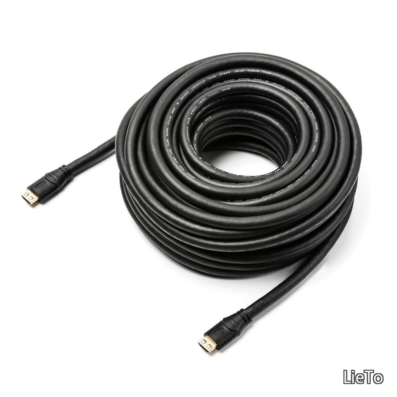 Rakuten - 【送料無料】抜けにくい HDMIケーブル 20m 4K/30Hz 3D対応 ラッチ内蔵 ブラック 500-HDMI017-200