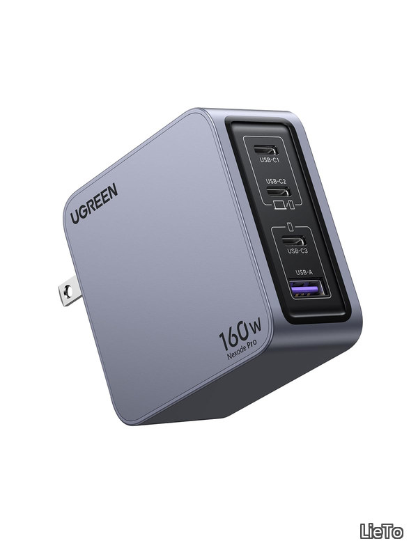 Nexode Pro 充電器 160W 3ポート 単ポート140W PD急速充電器 USB-C*2とUSB-A*1 PD3.0/QC4+対応 折畳み式プラグ ノートPC/iPad/iphone17/Galaxy S24/Pixel8/XPeria5以降対応 galaxy超急速充電45W対応 PSE技術
