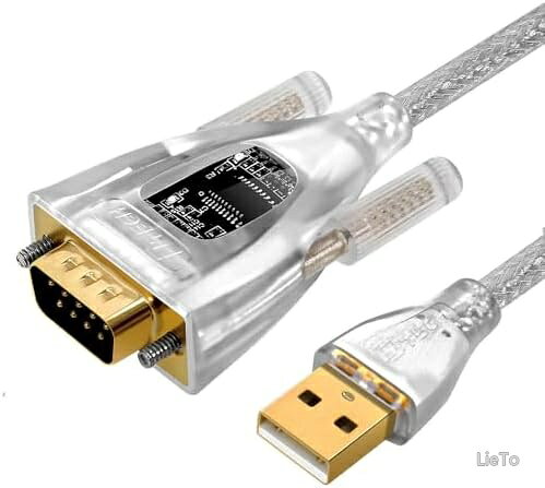 USBシリアル変換ケーブル RS232 1.0m FT231チップ内蔵 高速通信 自動方向制御 ESD保護 Windows Mac Linux対応