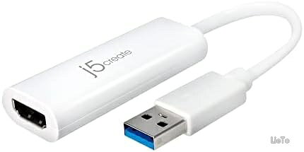USB A to HDMI 変換アダプタ フルHD1080p スリムタイプ ミラーリング 拡張表示 Windows/macOS対応 ドライバ不要 プラグアンドプレイ