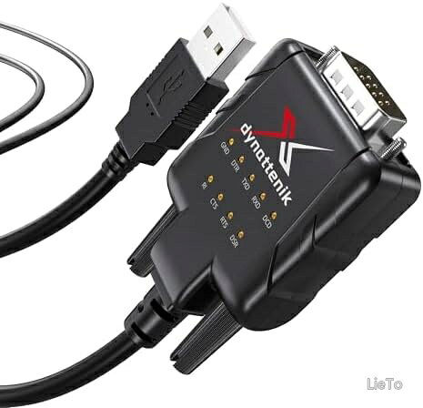 USB-RS232変換アダプター FT232RL搭載 DB9オス 9LEDインジケーター 産業用シリアル通信 ESD保護 Windows Mac Linux対応