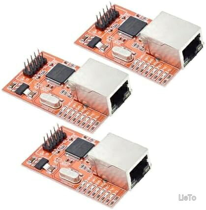 Arduino用 W5100 イーサネットシールド 小型 3個セット 互換品 ネットワーク拡張モジュール 省スペース 簡単接続