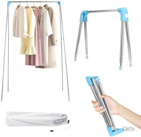 商品の特徴・【プロ仕様の頑丈ステンレス】「サビに強い高品質ステンレス鋼材」を使用。雨や湿気の多いベランダや浴室でも錆発生ゼロ。収納すると小さくなるが、展開すれば大容量になります。高さは最大135cmまで、長さは32cmから73cmまで自由に調整できますので、都合より利用できます。・【滑り止め設計、安定した構造】シリコーンキャップ、滑り止めと耐摩耗性だけでなく、その底に追加されました。最も安定した構造を形成する4つの足は、平らな屋内または不均一な屋外の両方で、異なる地面環境で使用することができます。材質についても、より軽量のステンレス鋼を選択し、耐摩耗性、軽量性、防腐性などの優れた特性を持っています。あらゆる面でパフォーマンスが向上し、さまざまなニーズに対応します。・【室内外・多シーン対応】ベランダの布団干し、室内の洗濯物干し、キャンプや旅行の荷物干しまで一役。室内の子ども部屋やベランダ、寝室などにも使え、使わない時は折りたたんだサイズが33.5cm と便利に収納できます。雨の季節には、衣類を乾かすのに最適です。屋外、出張先のホテルやキャンプなどで必要となる、持ち運びに便利な物干しハンガーです。軽量（0.625kg）で女性でもラクラク移動可能。・【ワンタッチ折りたたみで省スペース】面倒な組み立て不要！ 広げる・畳むが「3秒」で完了。各関節は360 ° 回転でき、非常に簡単に折りたたむことができます。小さな収納にこだわって誕生した物干しハンガー。布団干しスタンド コンパクト、シルバー色のスリムフレームが洗練された雰囲気。マンションのベランダやリビングに置いても景観を損ないません。・【詳細情報&amp;多くの場所に適用可能】収納のサイズ: 33.5cm、展開のサイズ: 48cm-90cm、高さ: 33-135cm。付属品: 本体、収納バッグ。屋内と屋外の両方での使用に適しています。寝室やベランダなどの屋内でも使用でき、使用しないときは移動して折りたたんで収納できます。梅雨の時期の衣類乾燥に最適です。同時に、アウトドア、出張のホテル、キャンプなどにも使えます。小型で持ち運びが簡単です。お客様都合のキャンセルはお控えください。また他モールにて併売を行っており、Amazon 社のFBA マルチチャネルサービスを一部活用しております。梱包にAmazon ロゴの記載やAmazonの配達員が商品をお届け、また置き配になる可能性がございますので予めご了承ください。