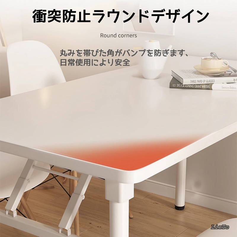 【送料無料】折りたたみデスク デスク パソコンデスク 机 折り畳み 幅80cm×奥行50cm PC 在宅勤務 リモートワーク用 おしゃれ 一人暮らし 収納便利 テーブル 化粧台 作業机 仕事用 完成品 組立不要 (木目調 80*50cm) lieto813-10027042 LieTo サンプル画像3