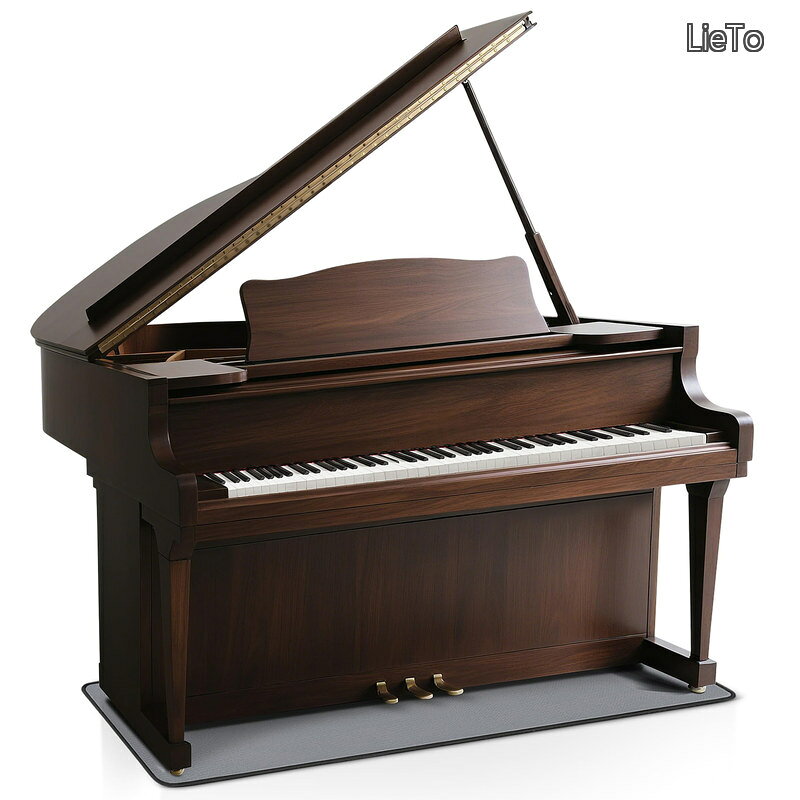 【送料無料】防音マット 電子ピアノ 160×55×0.5cm ピアノ マット 専用マット 防音/防振/防傷 滑り止め (グレー)