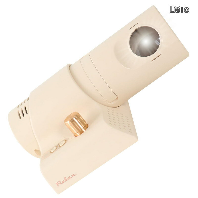 【送料無料】プロジェクター クロック Projector Clock 時計 プロジェクター時計 アナログ 投影 調光 アナログ時計 壁掛け時計 壁投影 プロジェクション 壁 天井 常時点灯 照明 ローマ数字 プロジェクタークロック 明るさ調整 照明 (アイボリー)
