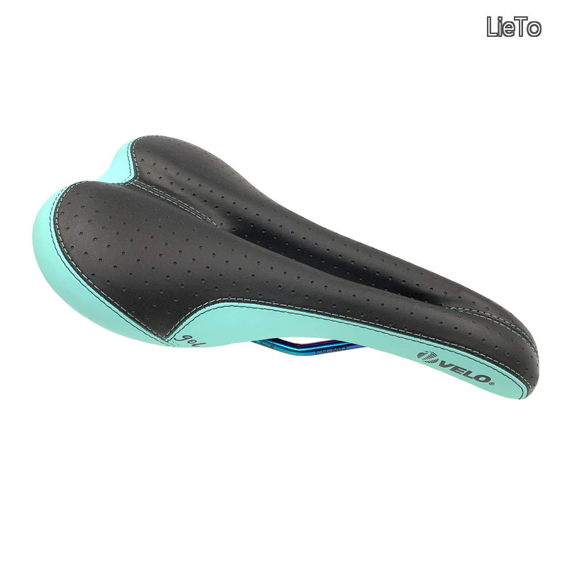 RACER SADDLE LIMITED OIL SLICK RAIL BLACK/CELESTE SL-OTR-M006