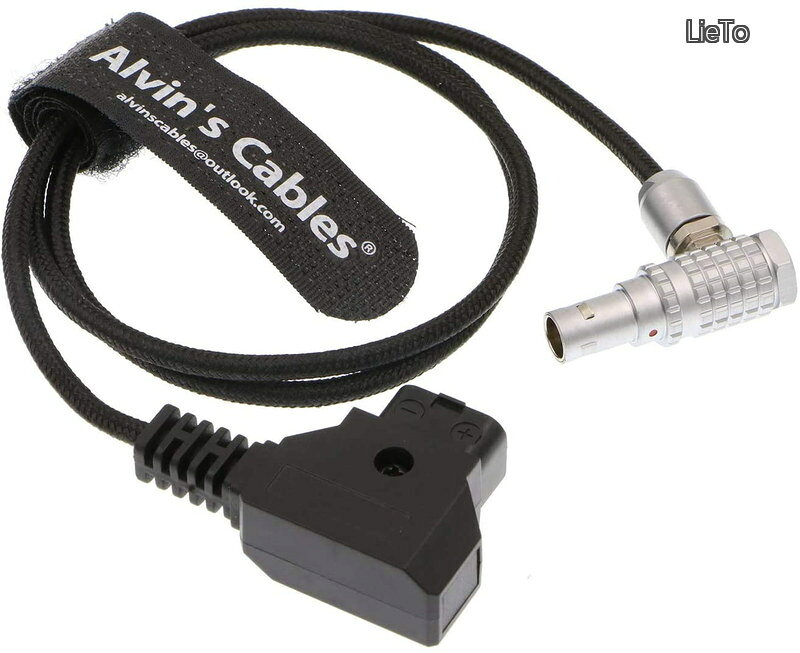 Cables Teradek ARRI REDカメラ SmallHD Paralinx Preston Transvideo Offhollywood Switronix Panasonic 用の 超柔軟 Anton D-TAP to 2 pin オス 直角 電源 ケーブル