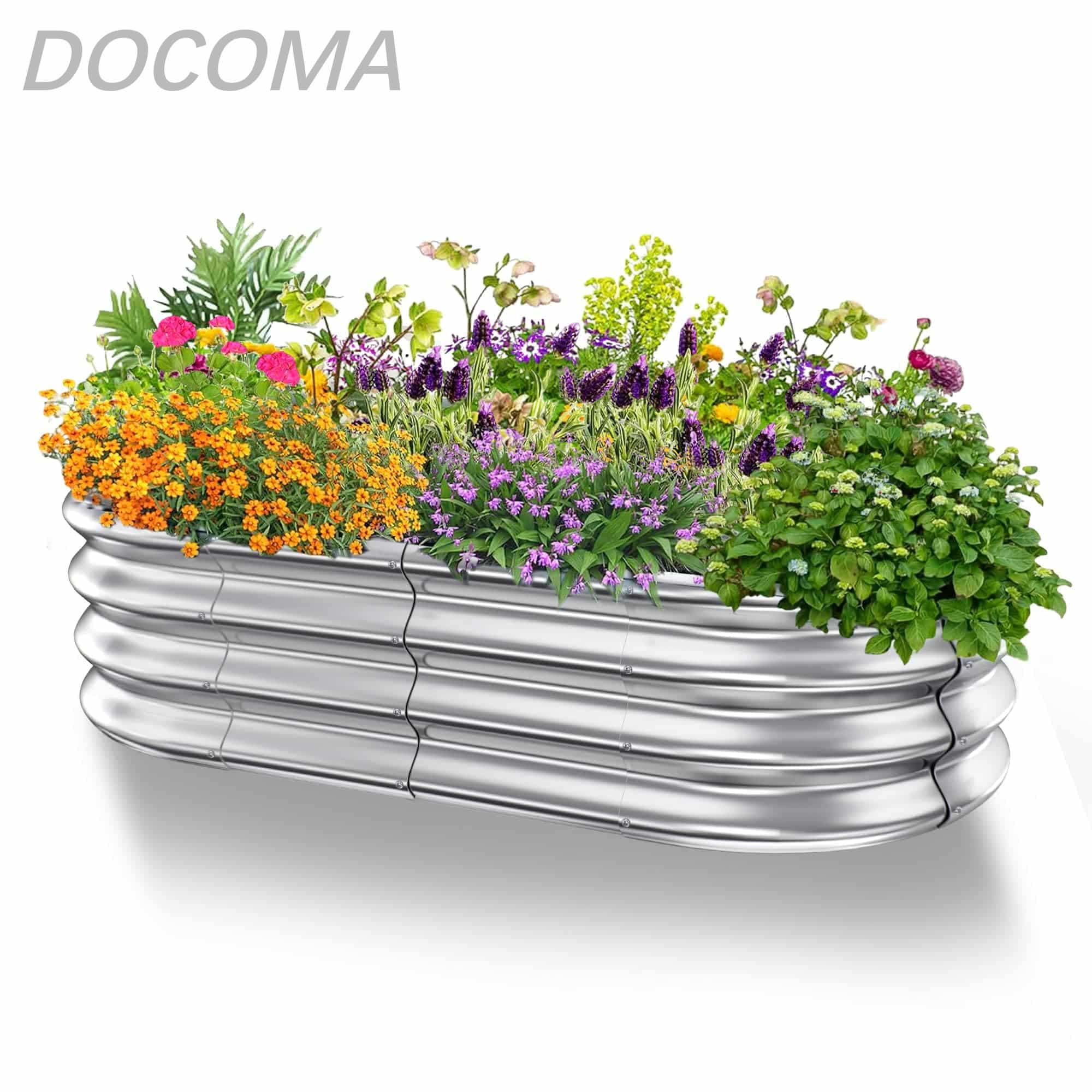 【送料無料】家庭菜園 亜鉛メッキ 幅120×奥行60×高さ28cm ガーデンベッド プランター 大型 ガーデンフレーム 屋外 ガーデンボックス ガーデニング 金属製 レイズドガーデンベッド 野菜 花 果物栽培用 組立簡単 腐敗にくい 耐久性
