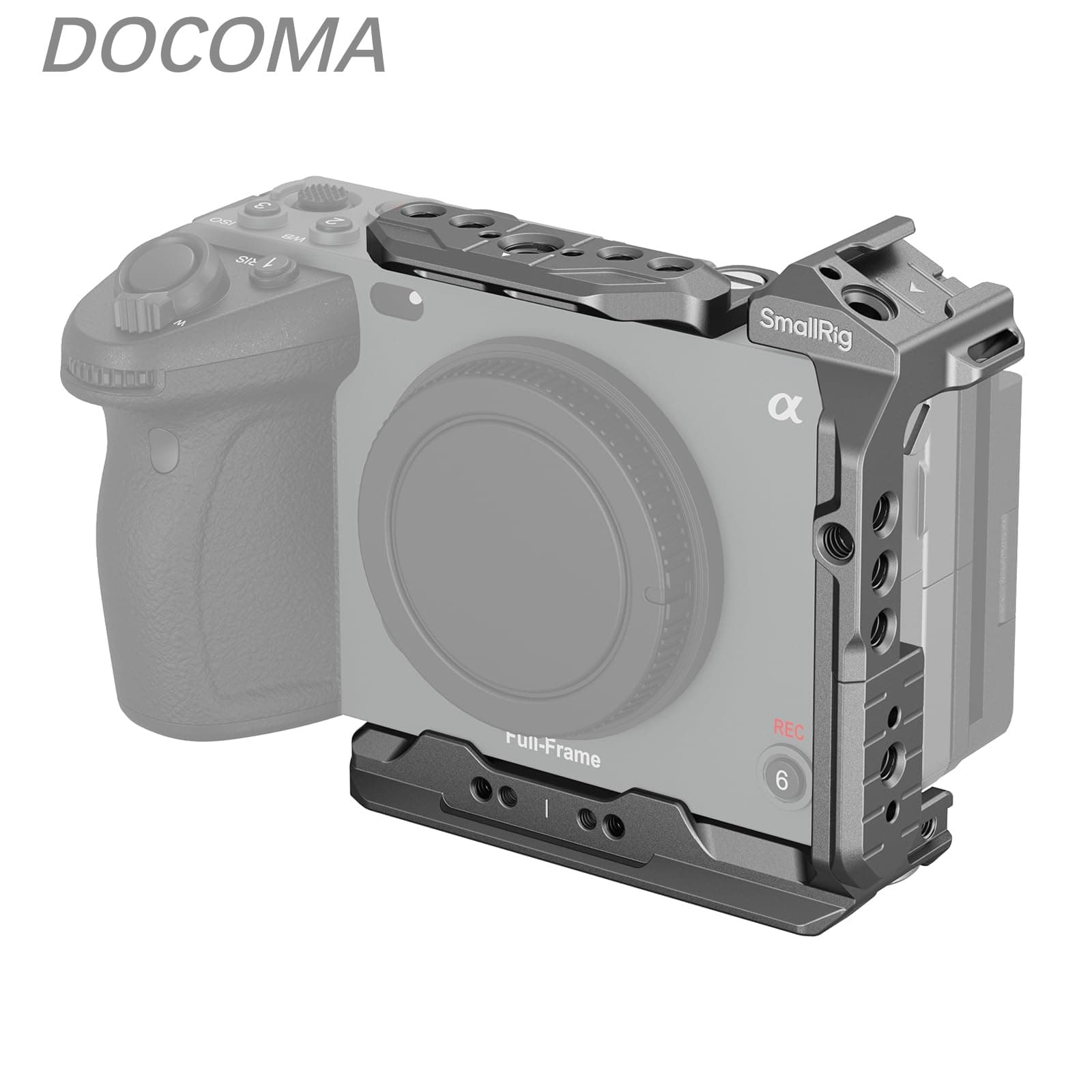Sony対応 FX3 / FX30 用 HawkLock クイックリリースカメラ用ハーフケージ コールドシューと NATO レール Arca用クイックリリースプレート Sony対応XLR ハンドル用 DJI RS 3 / RS 3 Pro/RS 4 / RS 4 Pro用ジンバル 4772