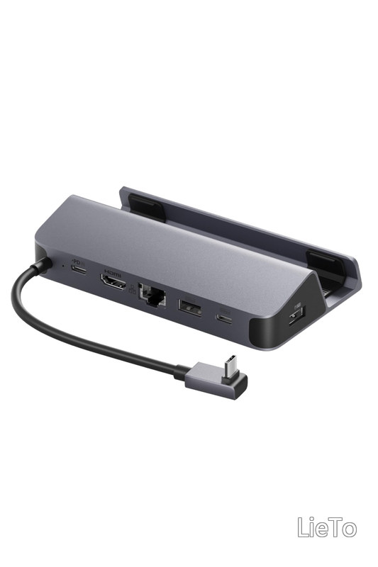 -C ハブ (6-in-1 For Game Console) Steam Deck 高速データ転送 最大100W充電 USB PD対応 4K (60Hz) HDMI 2.0 ポート 1Gbps イーサネットポート Aポート Cポート/Asus