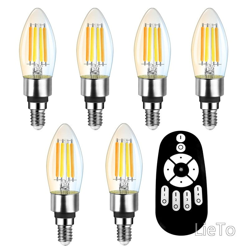 シャンデリア電球LED電球6個セッ...