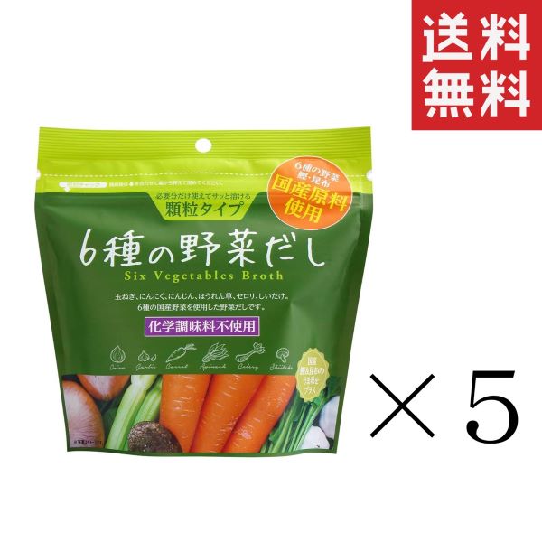 【注意事項】 メーカーの都合等により、パッケージ及び内容量、生産地、などが変更される場合がございます。ご了承ください。 東海農産 トーノー 6種の野菜だし 90g×5個■　商品特徴玉ねぎ、にんにく、にんじん、ほうれん草、セロリ、しいたけ。6種の国産野菜を使用した野菜だしです。 化学調味料不使用。野菜本来の旨みと甘みに国産の鰹と昆布のうま味をプラスしました。 必要な分だけ使える、サッと溶ける手間なし顆粒タイプ。 普段の料理のだしとしてだけではなく、そのままスープとしても美味しくいただけます。 4964888309999■　原材料食塩、乳糖、砂糖、酵母エキス粉末(酵母エキス、デキストリン)、オニオン粉末、ほうれん草粉末、ガーリック粉末、にんじん粉末、セロリ粉末、しいたけ粉末、かつお節粉末、こんぶ粉末 ■　メーカー株式会社トーノー■　広告文責ライフジェネレーション株式会社 TEL:06-6809-2484　