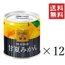 【クーポン配布中】 K&K にっぽんの果実 熊本県産 甘夏みかん 185g 12個セット まとめ買い 缶詰 フルーツ 備蓄 保存食 非常食