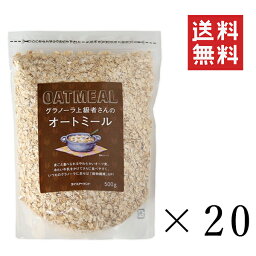 【!!クーポン配布中!!】 ライスアイランド グラノーラ上級者さんのオートミール 500g×20袋セット まとめ買い オーツ麦 食物繊維