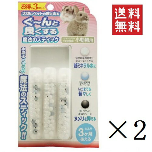 【イチオシ】ビーブラスト B-blast 魔法のスティック小動物用 3本入り×2個セット まとめ買い 水素水 浄水 うさぎ ハムスター 徳用