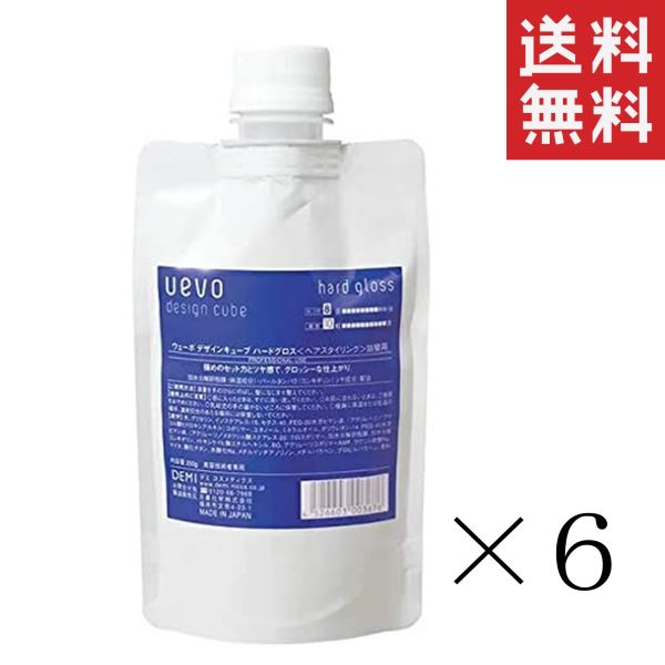 【イチオシ】日華化学 DEMI デミ ウェーボ デザインキューブ ハードグロス 200g×6個セット まとめ買い 詰替 リフィル スタイリング