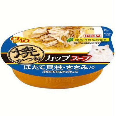 乐天商城 - 【12個セット】いなばペットフード CIAO 焼かつお カップ スープ かつお節・ほたて貝柱・ささみ入り 60g