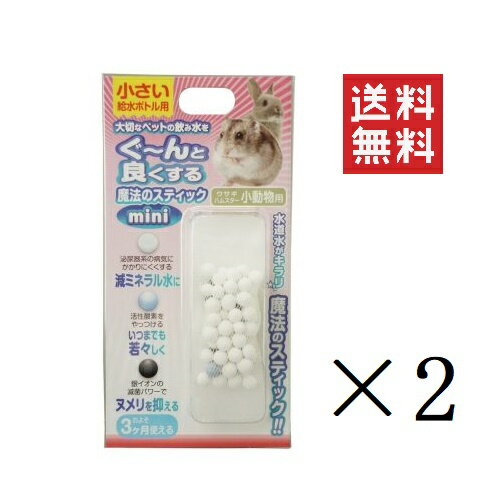 【クーポン配布中】 【即納】ビーブラスト B-blast 魔法のスティック 小動物用 mini×2個セット まとめ買い 水素水 浄水 うさぎ ハムスター